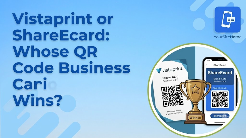 Vistaprint or ShareEcard: Whose QR Code Business Card Wins?