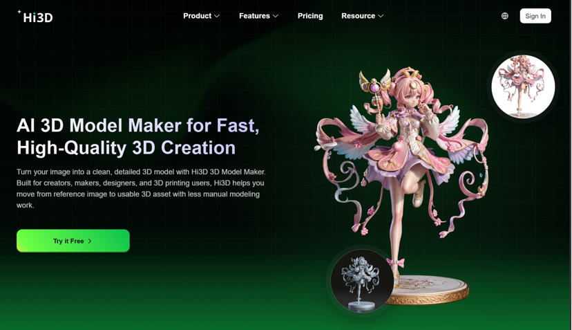 From 2D Ideas to Printable 3D Creations: How Hi3D Simplifies AI 3D Modeling and Printing Workflows